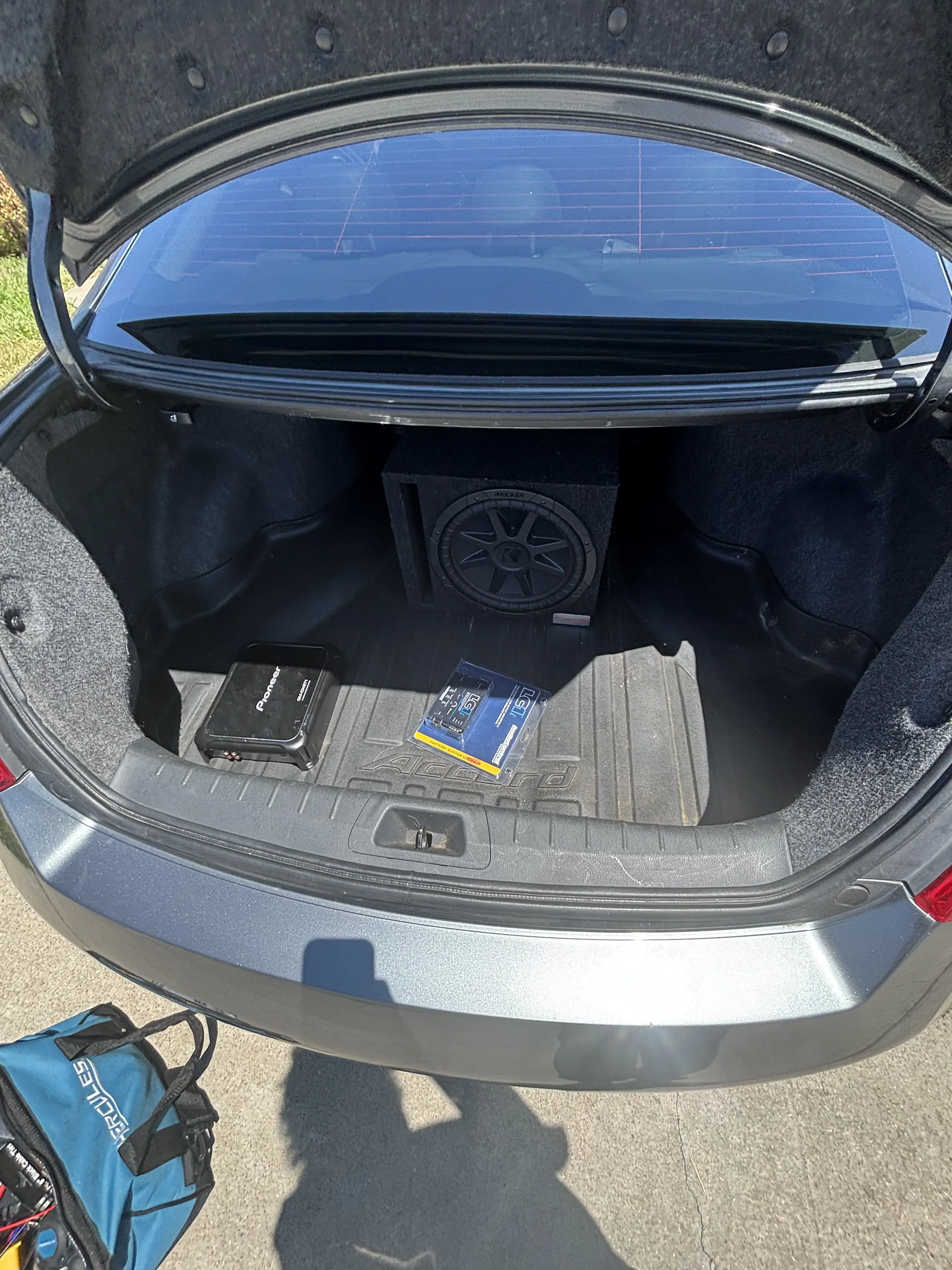 Backup camera installation on a vehicle
